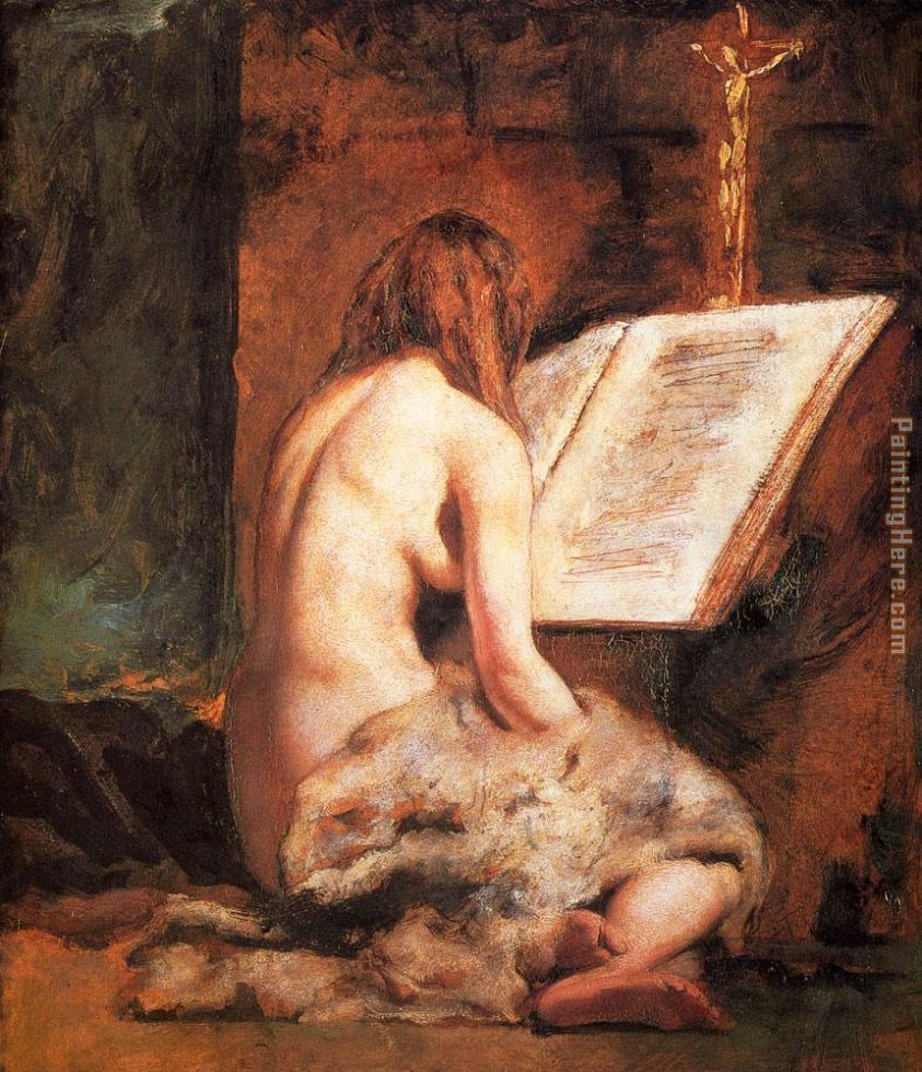 Penitent Magdalen painting - William Etty Penitent Magdalen art painting